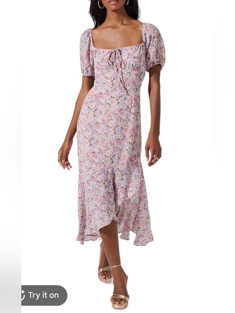 ASTR The Label Bow Tie Ruffle Dress
Size XL